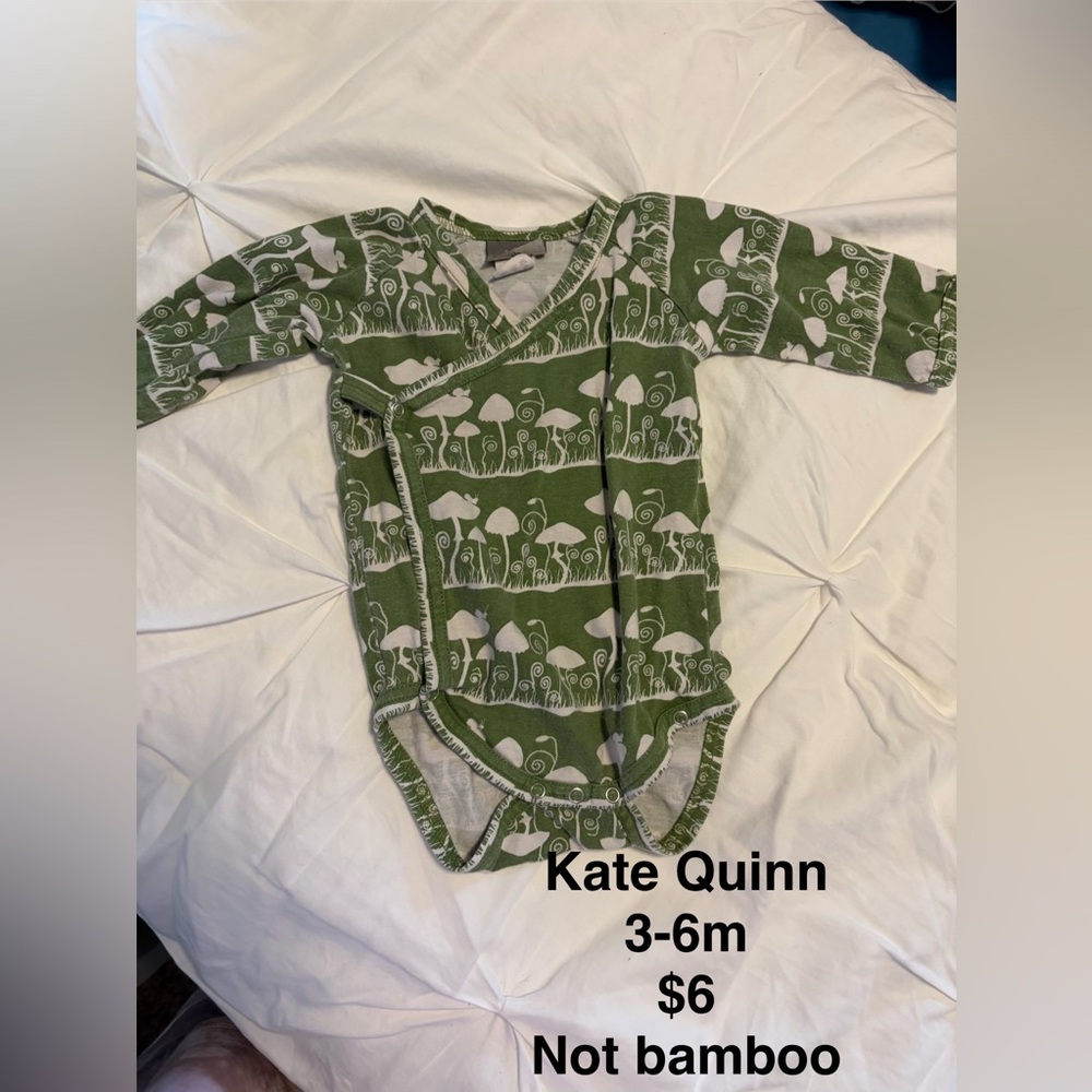 Kate Quinn Forest Green Mushroom Bodysuit